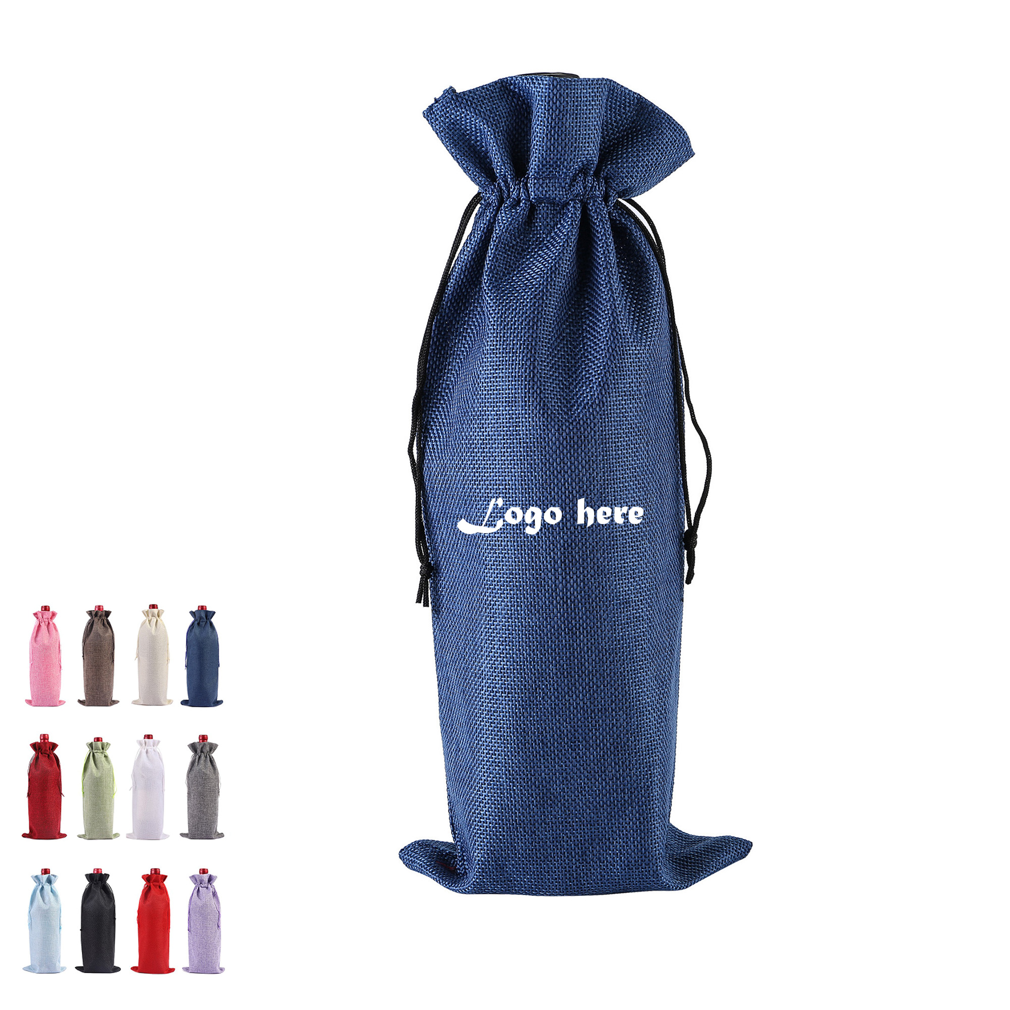 Wine Bottle Bag With Drawstring MOQ 30pcs 1