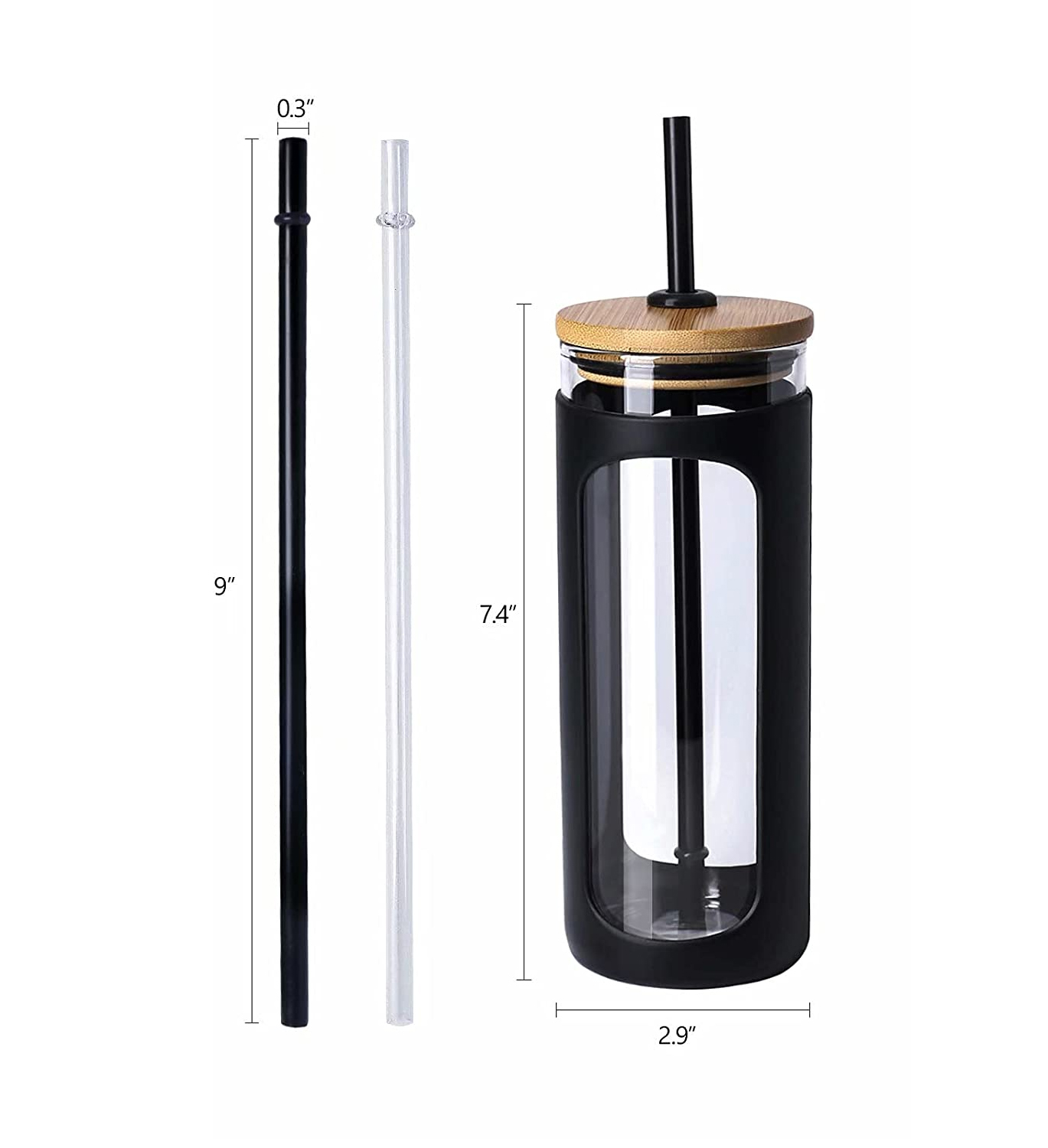 20oz Glass Water Bottle 2