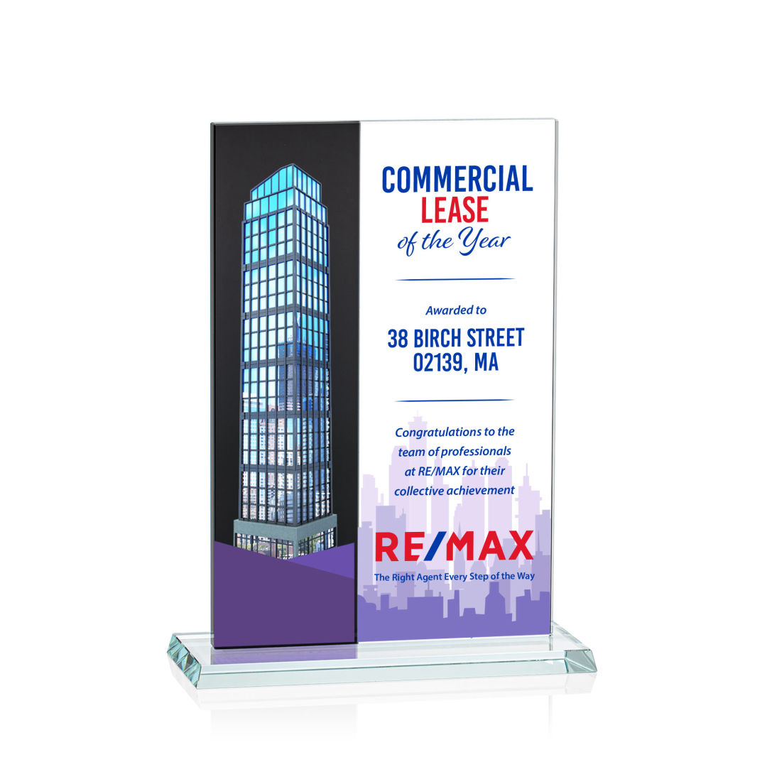 Composite Vertical VividPrint™ Award - Black 6