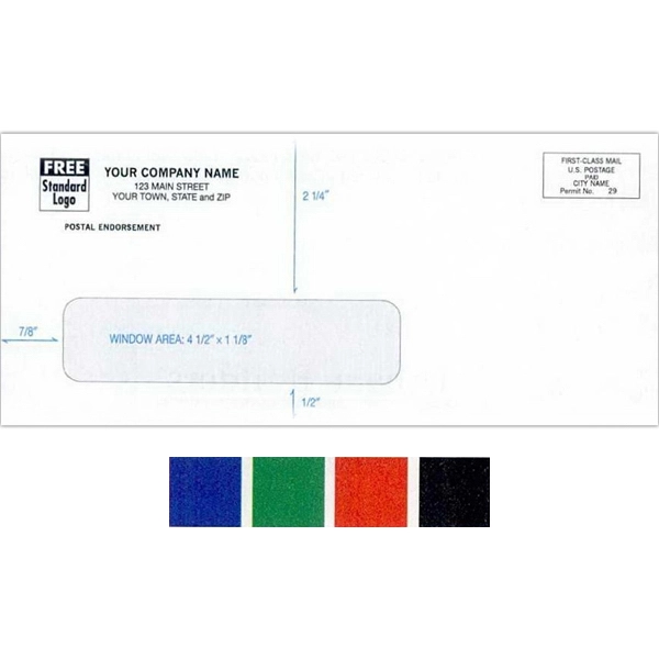 Envelopes, Number 9 confidential, single window, white 2