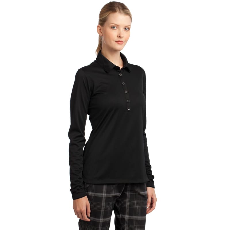 Nike Ladies Long Sleeve Dri-FIT Stretch Tech Polo. 4