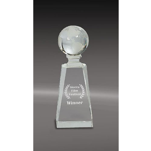 Crystal Globe On Clear Tower 2