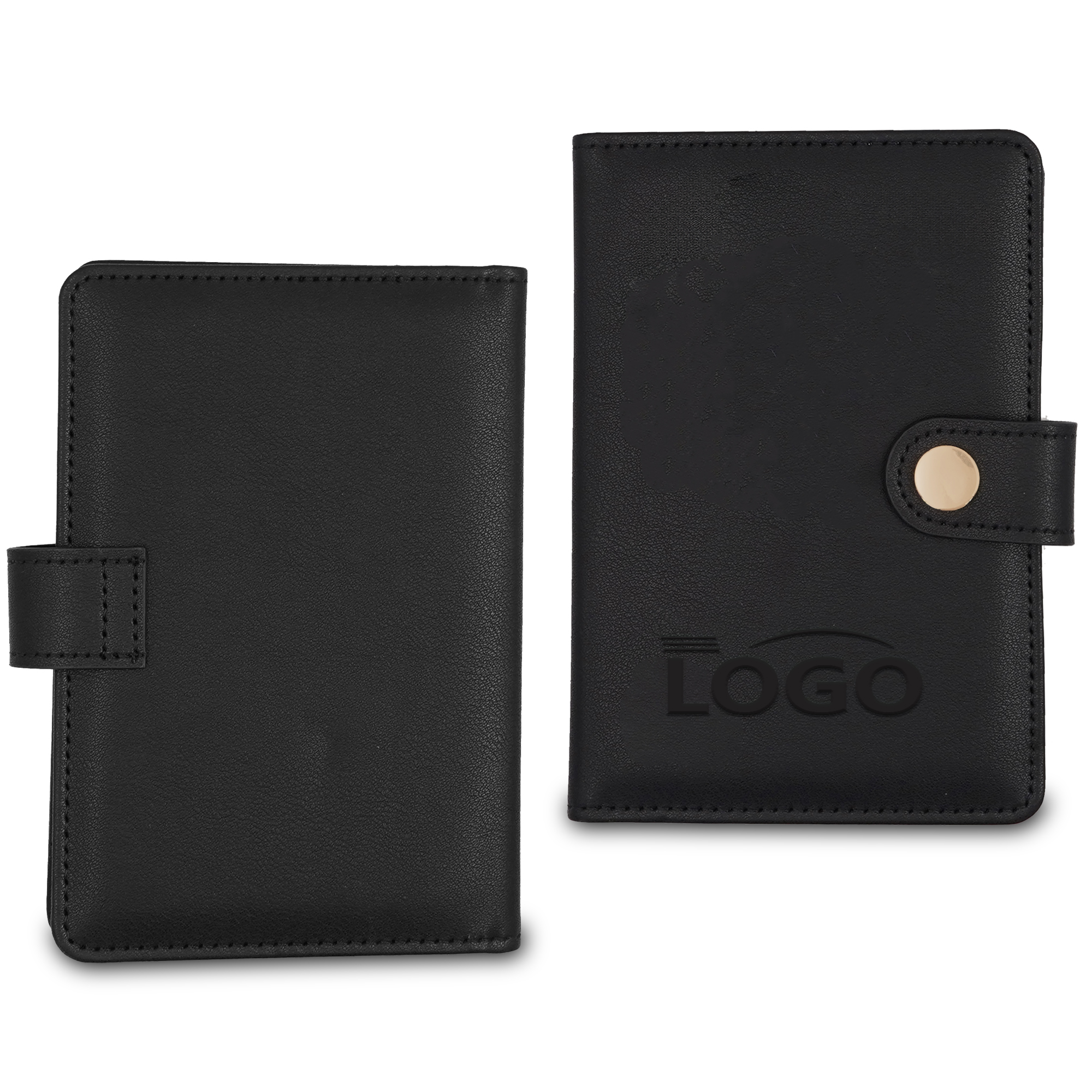 RFID-Blocking PU Leather Passport Ticket Holder 2