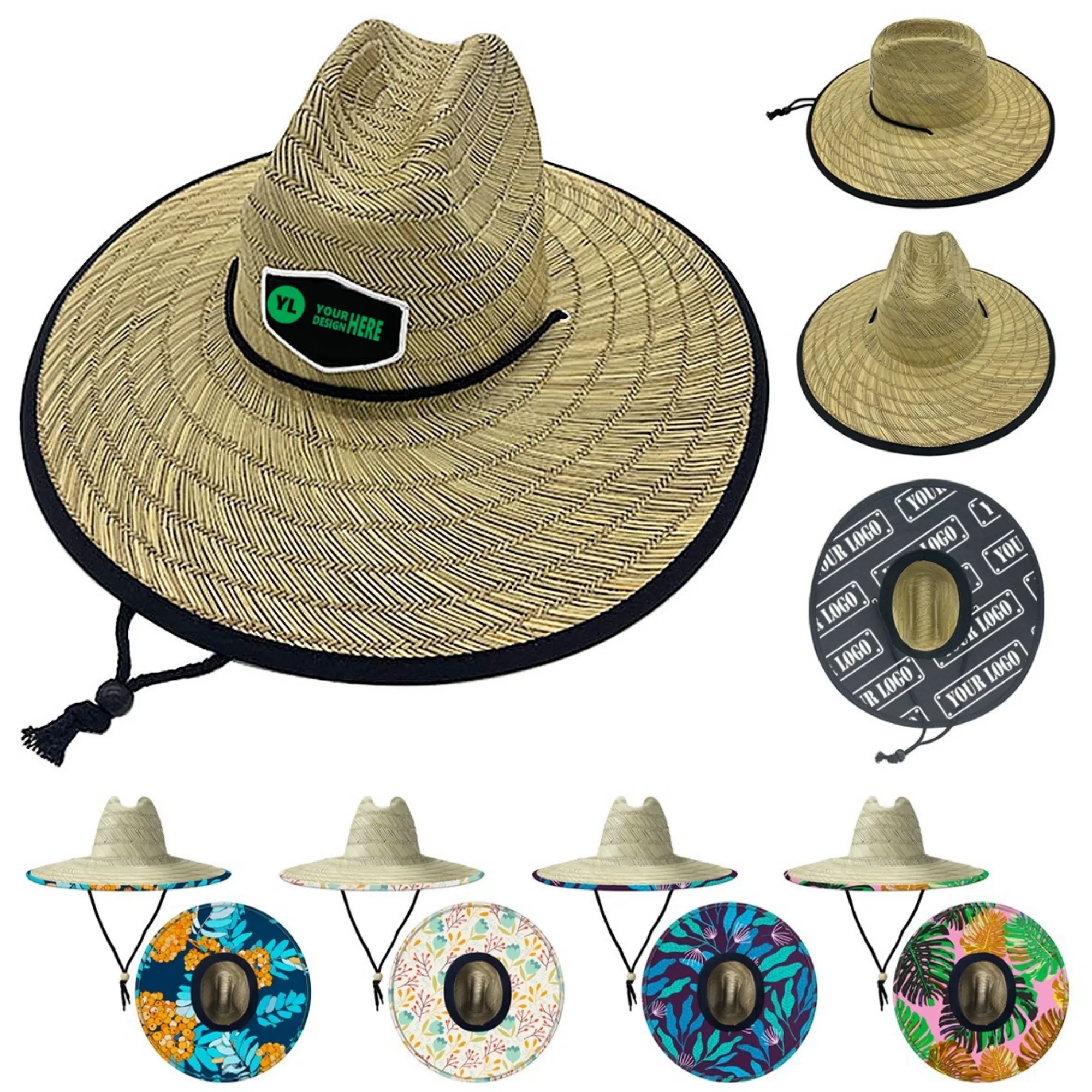 Straw Sun Bucket Hat 1