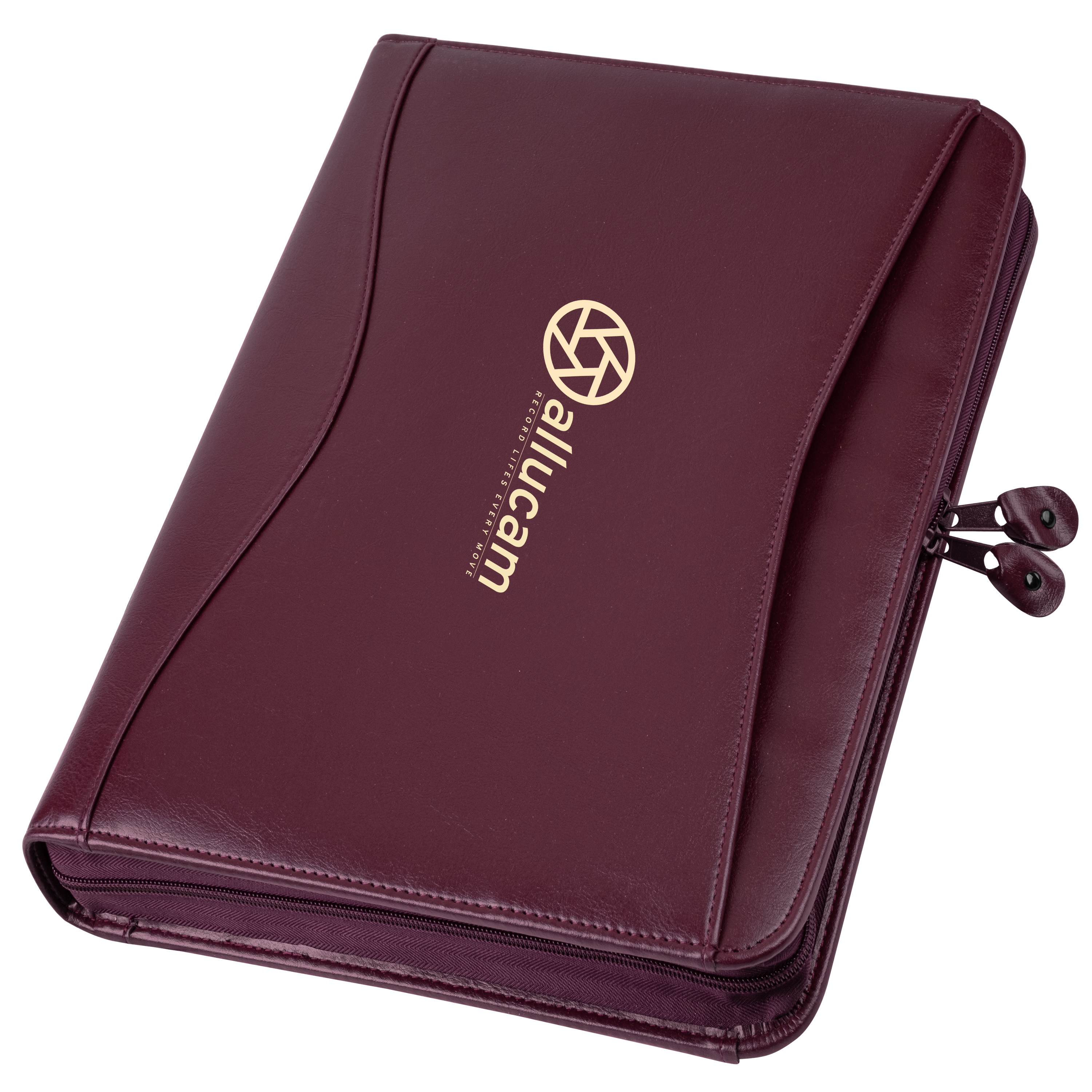Harvard Binder 3-Ring Zip Portfolio w/Retractable Handles 2