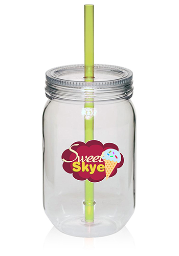 24 oz. Single Wall Mason Jars 10