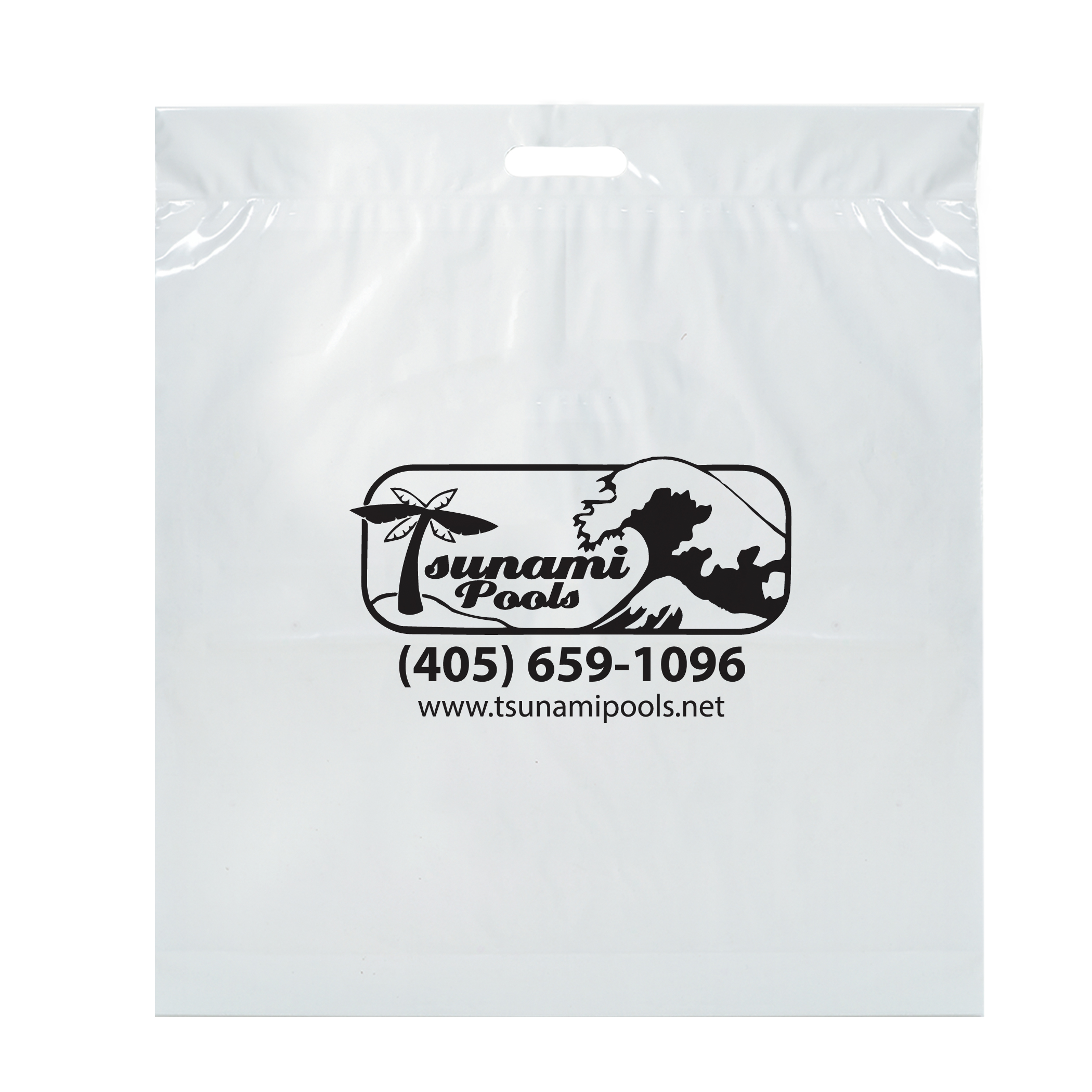 Fold Over Reinforced Die Cut Bag 1