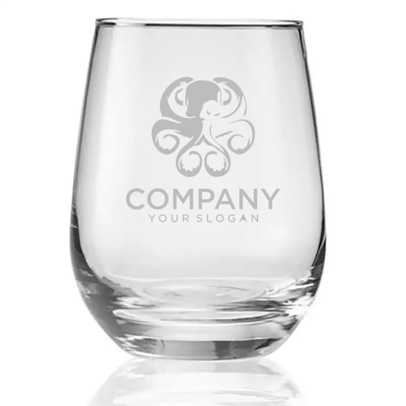 15.25 Oz. Custom Libbey® Stemless White Wine Glasses 2