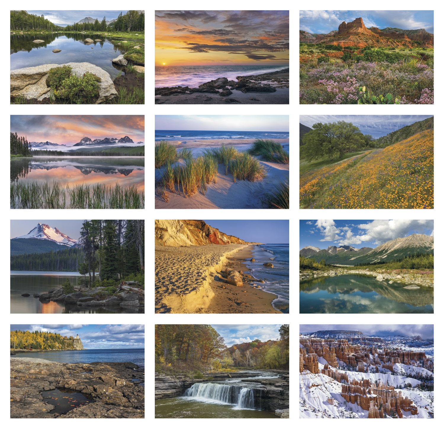 HotLine® Products Scenic America® Executive-White Ad Calendar 8