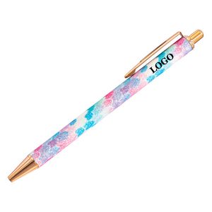 Rainbow Gradient Color Barrel Ballpoint Pen 6