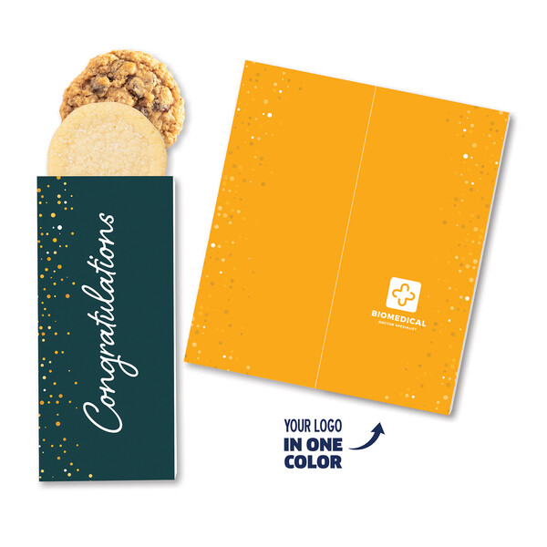 One Color Foil-Stamped Stock Congratulations Sweeter Cards with Homestyle Cookie Duo 2