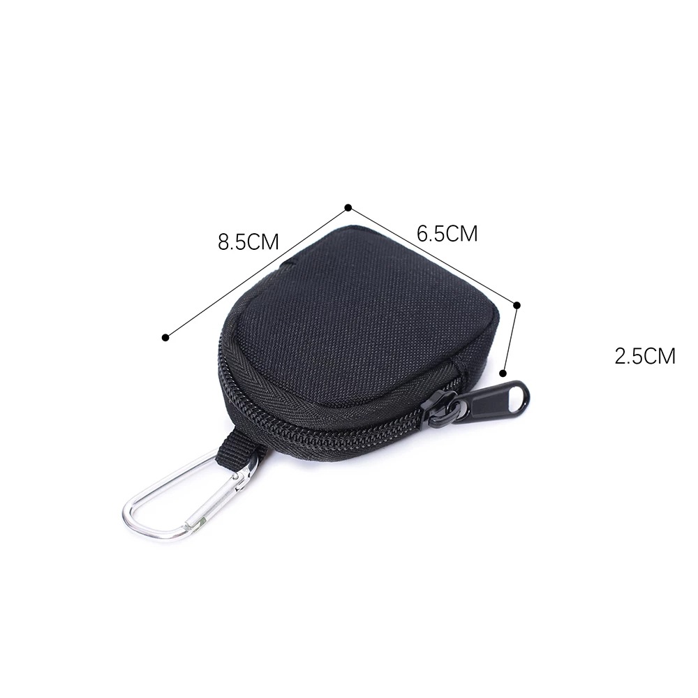 Mini Round Coin Purse with Zipper and Keychain 2