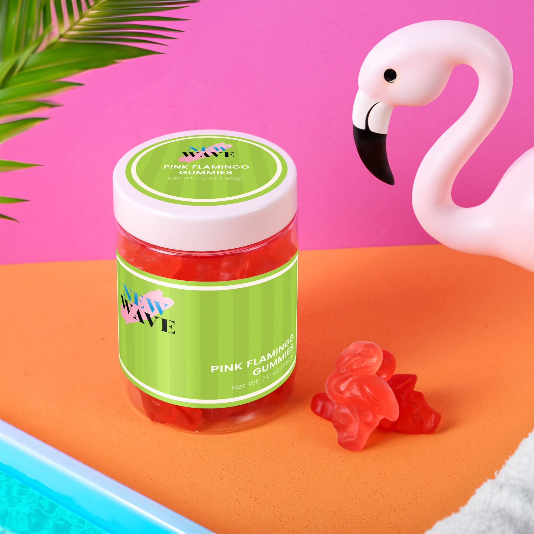 Pink Flamingo Gummies: Large Jar 3