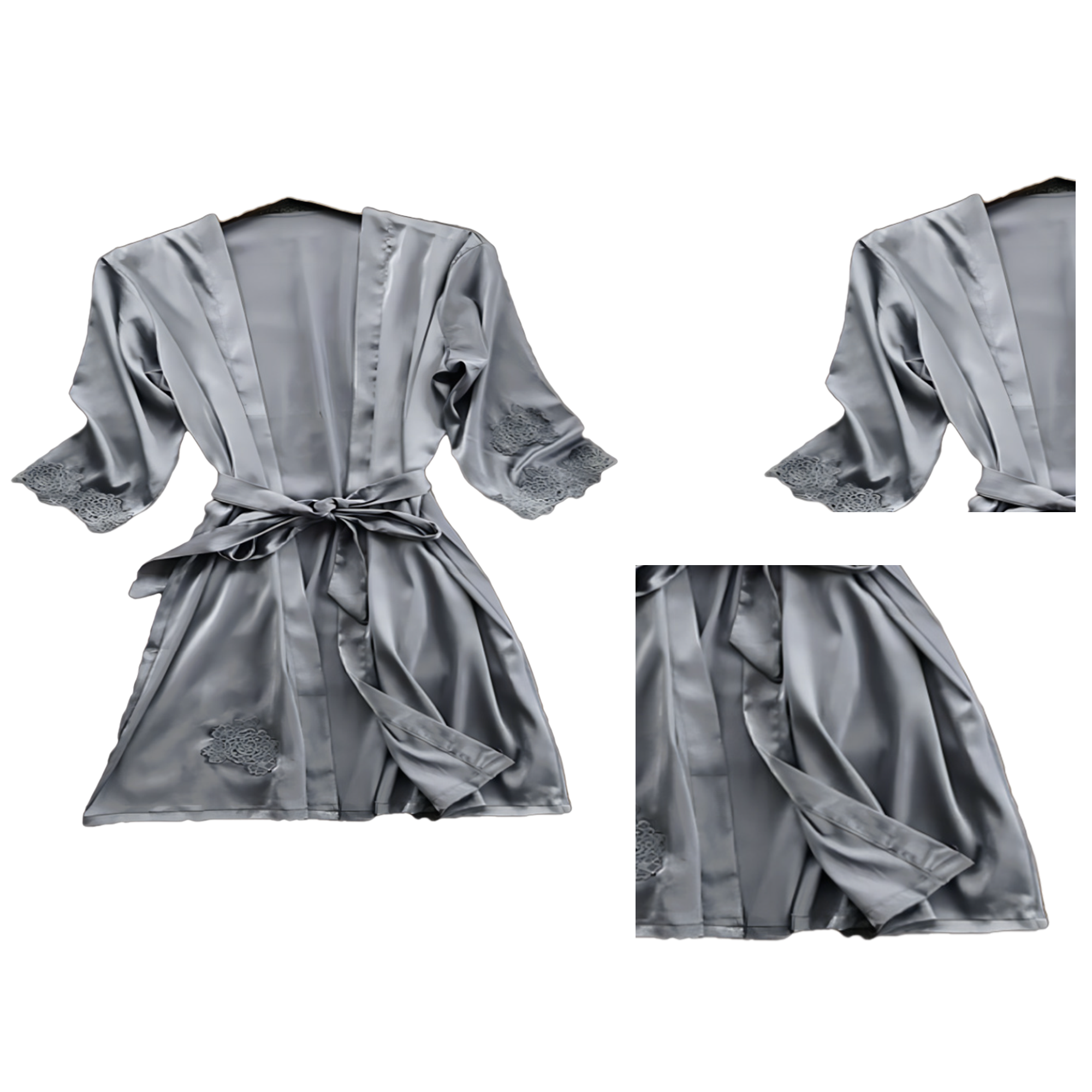 MOQ 10 PCS Versatile Silk Pajamas 2