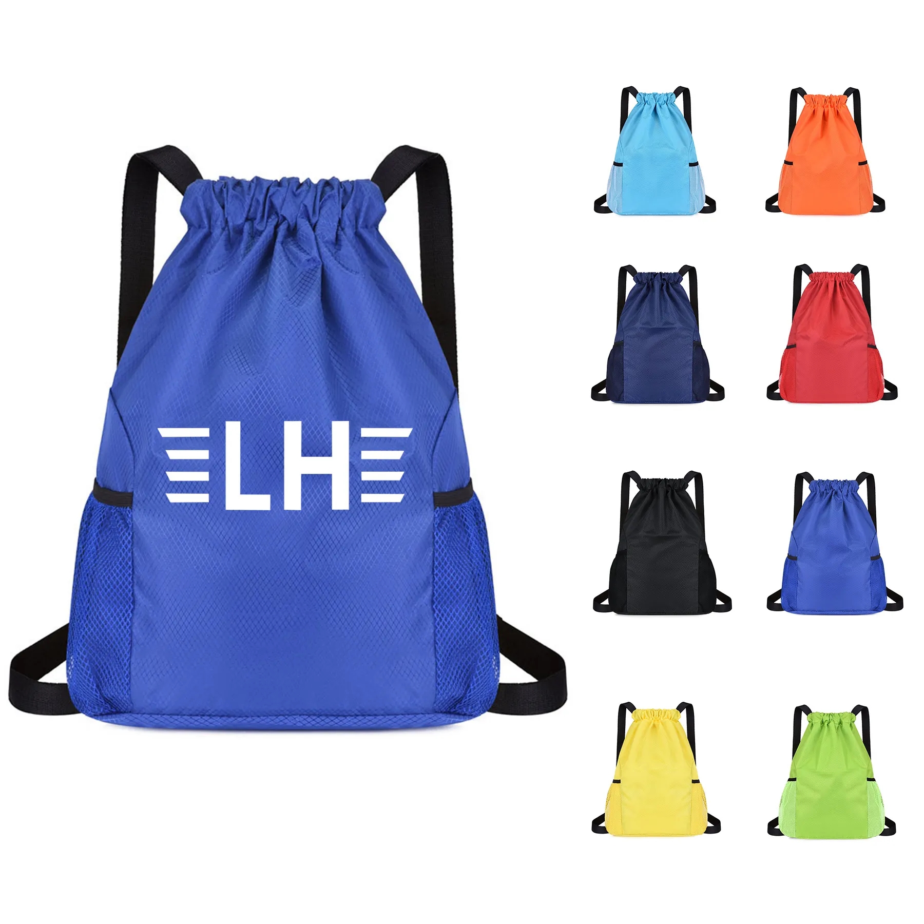 Wide Shoulder Strap String Backpacks 8