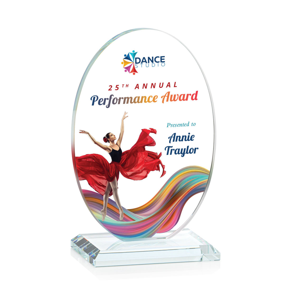 Austin (Vert) VividPrint™ Award - Clear 10