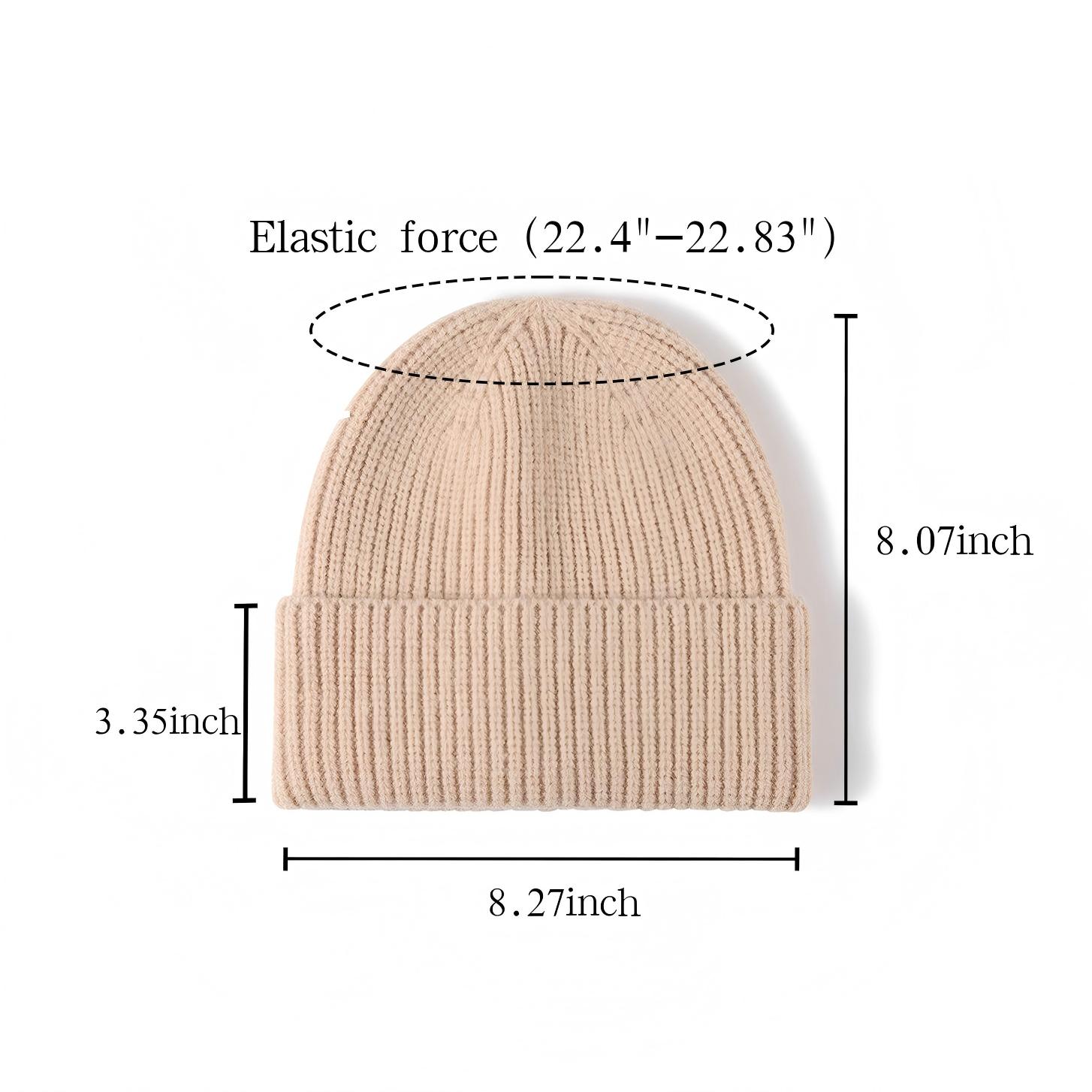 Custom Logo Embroidered Knit Cap (Autumn & Winter) 4