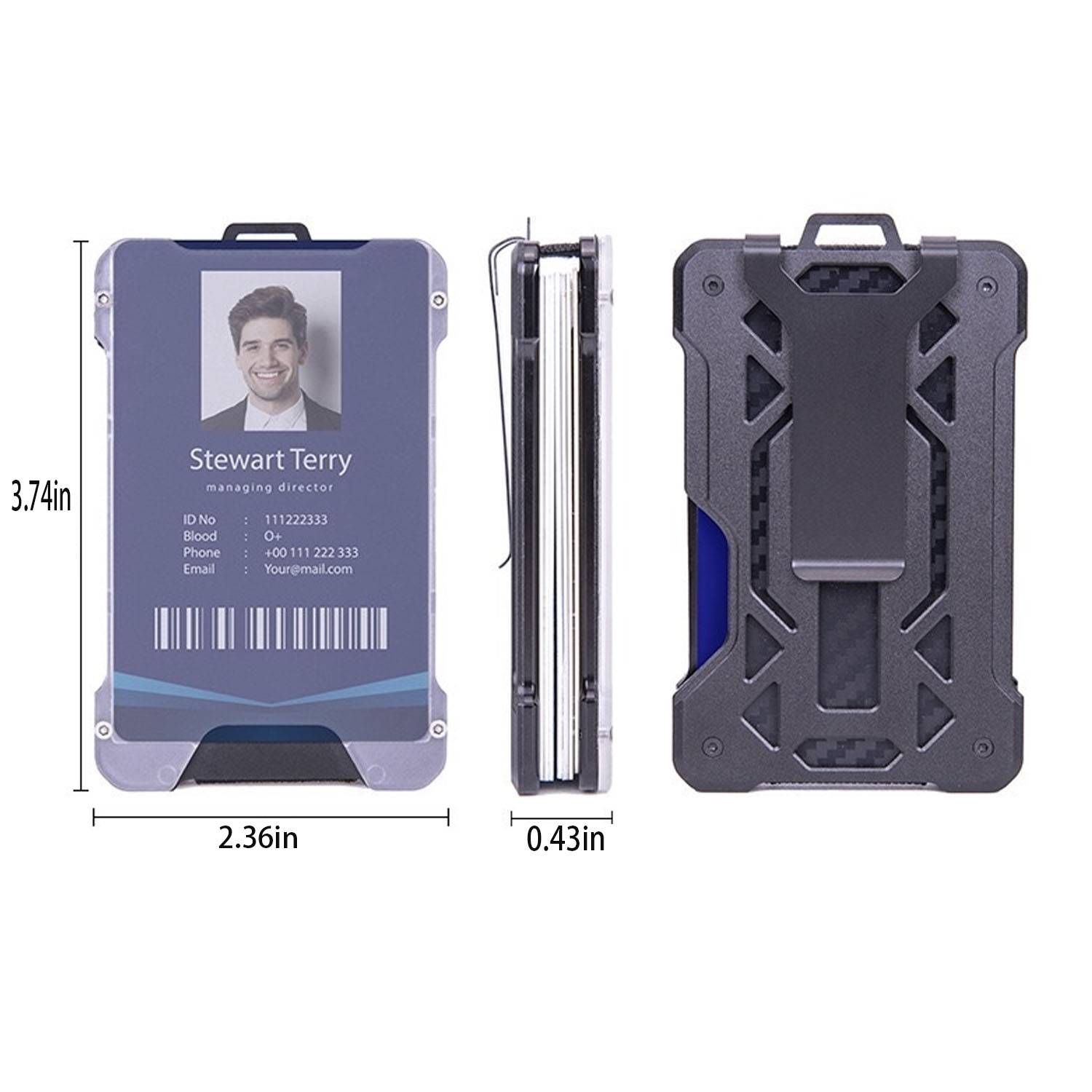 RFID Minimalist Wallet Apple Tag Card Holder 1