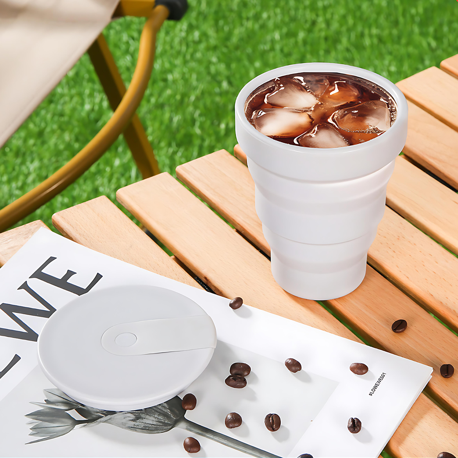 12oz/16oz Foldable Travel Coffee Cup – Telescopic Design 4