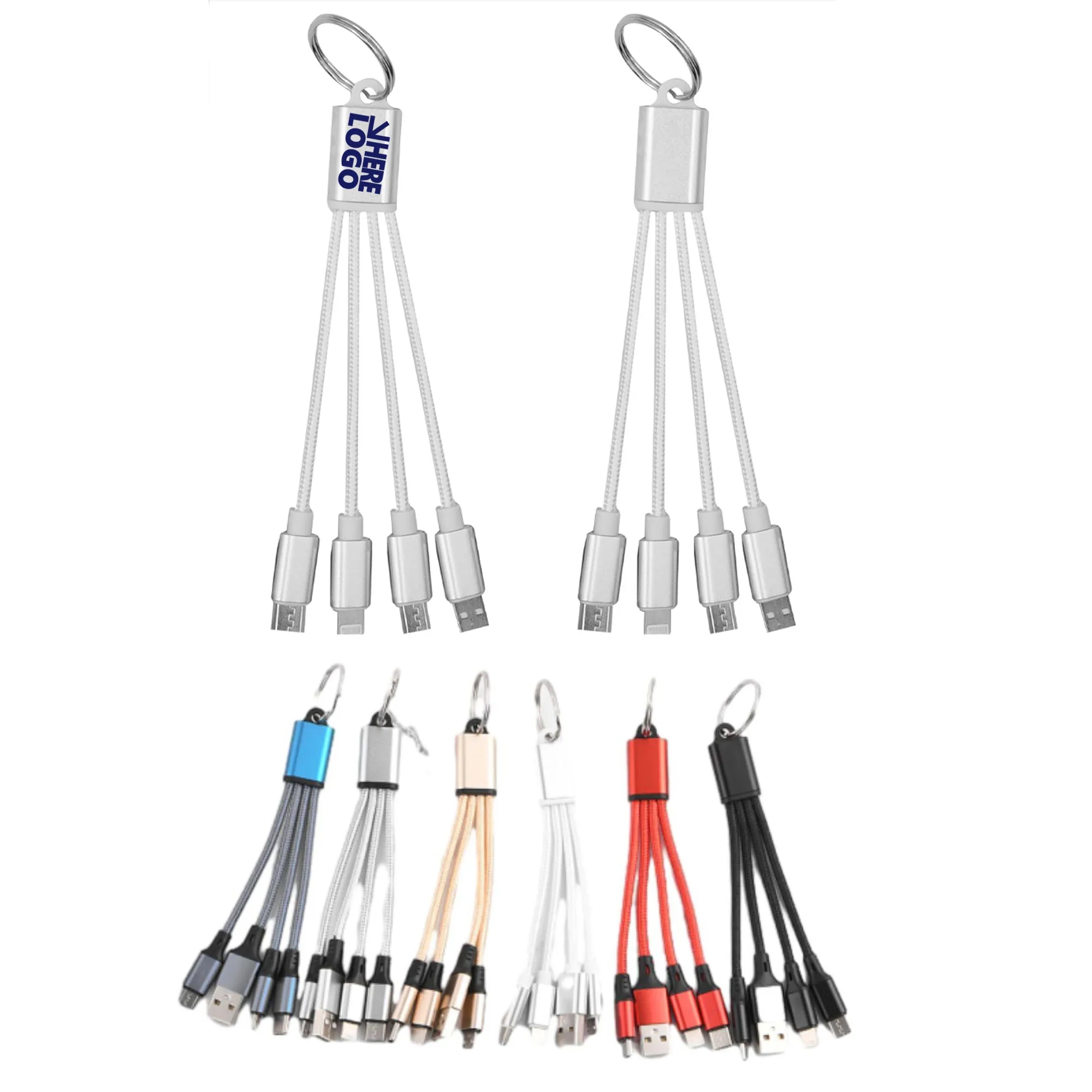 Keychain Charging Cable 4-In-1 1
