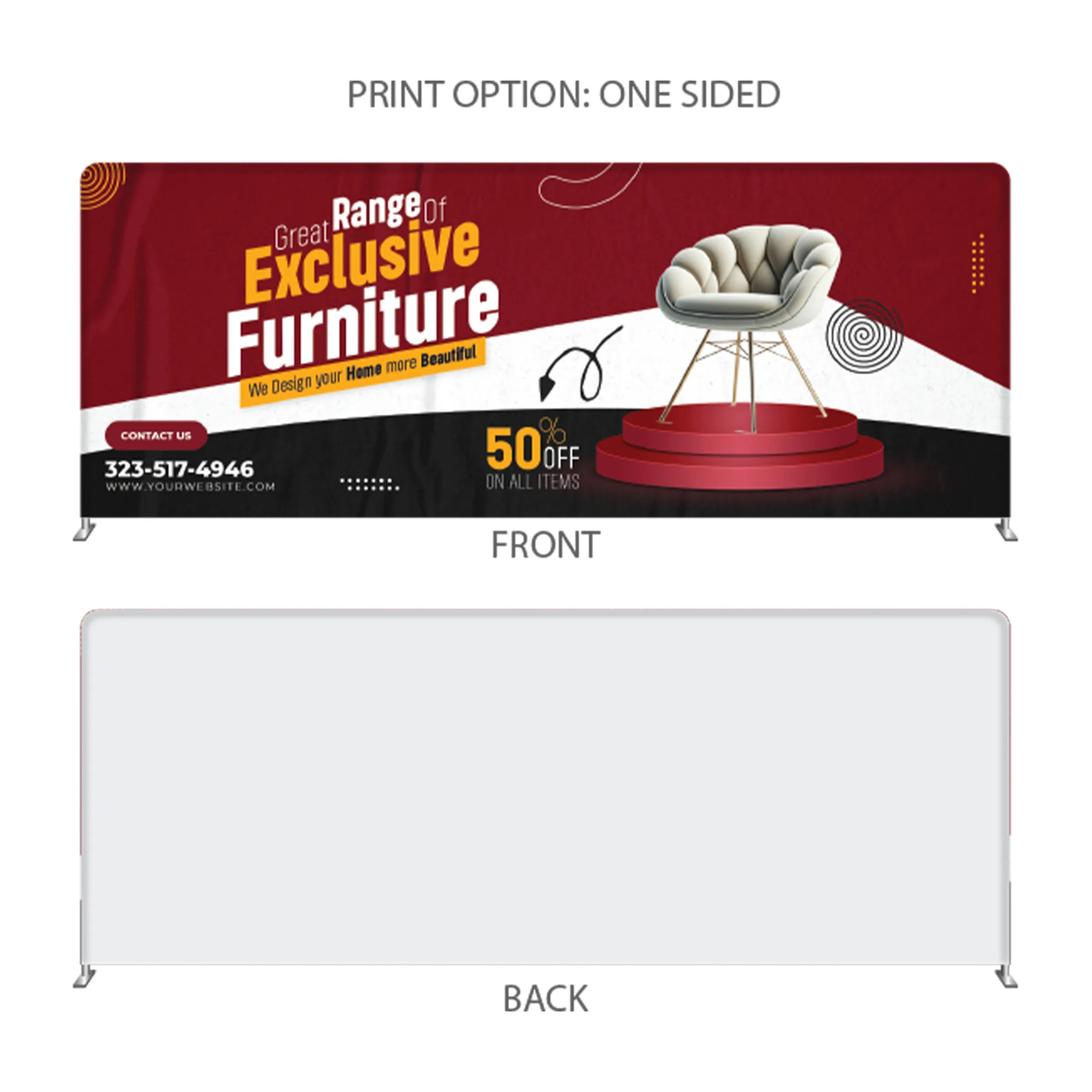 20' STRAIGHT TENSION FABRIC DISPLAY 3