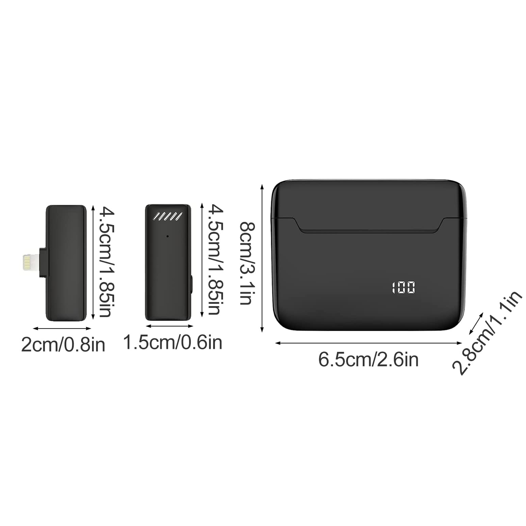 Wireless Lapel Microphone with Charging Compartment 3