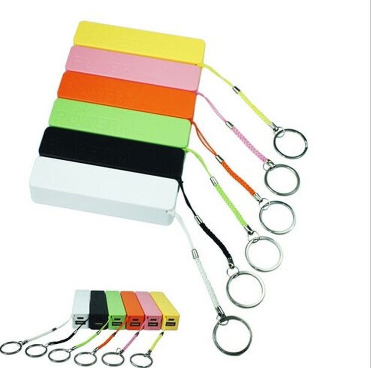 Plastic 2000 mAh Phone Charger; Phone Power bank keychain 2