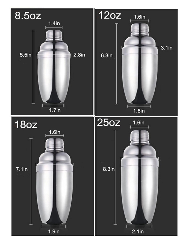 304 250Ml(8.5Oz) Boston Shaker 1