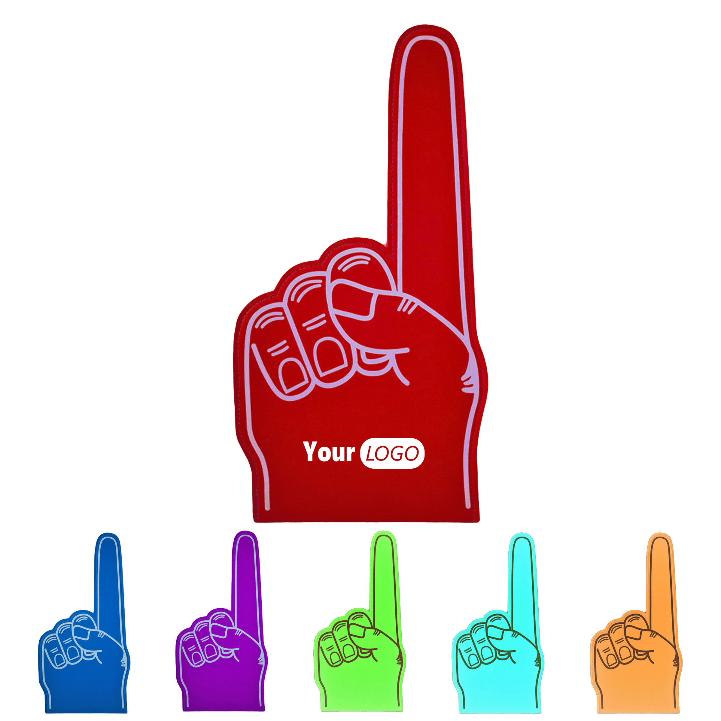 Eva Cheer Loud With Customizable 18-Inch Foam Finger 1
