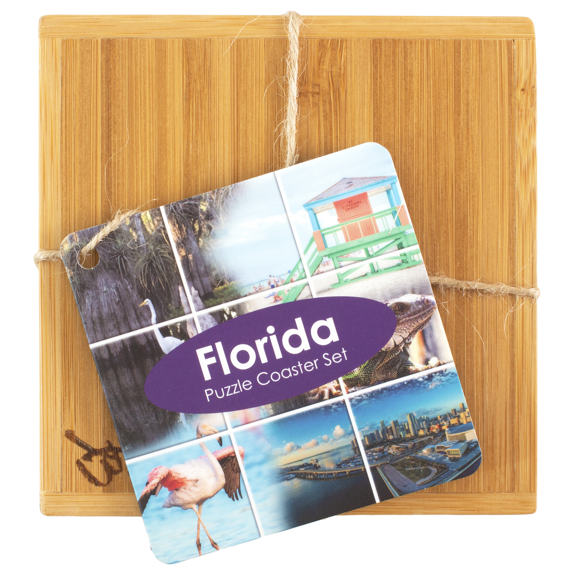 Florida Puzzle Coaster Set 12