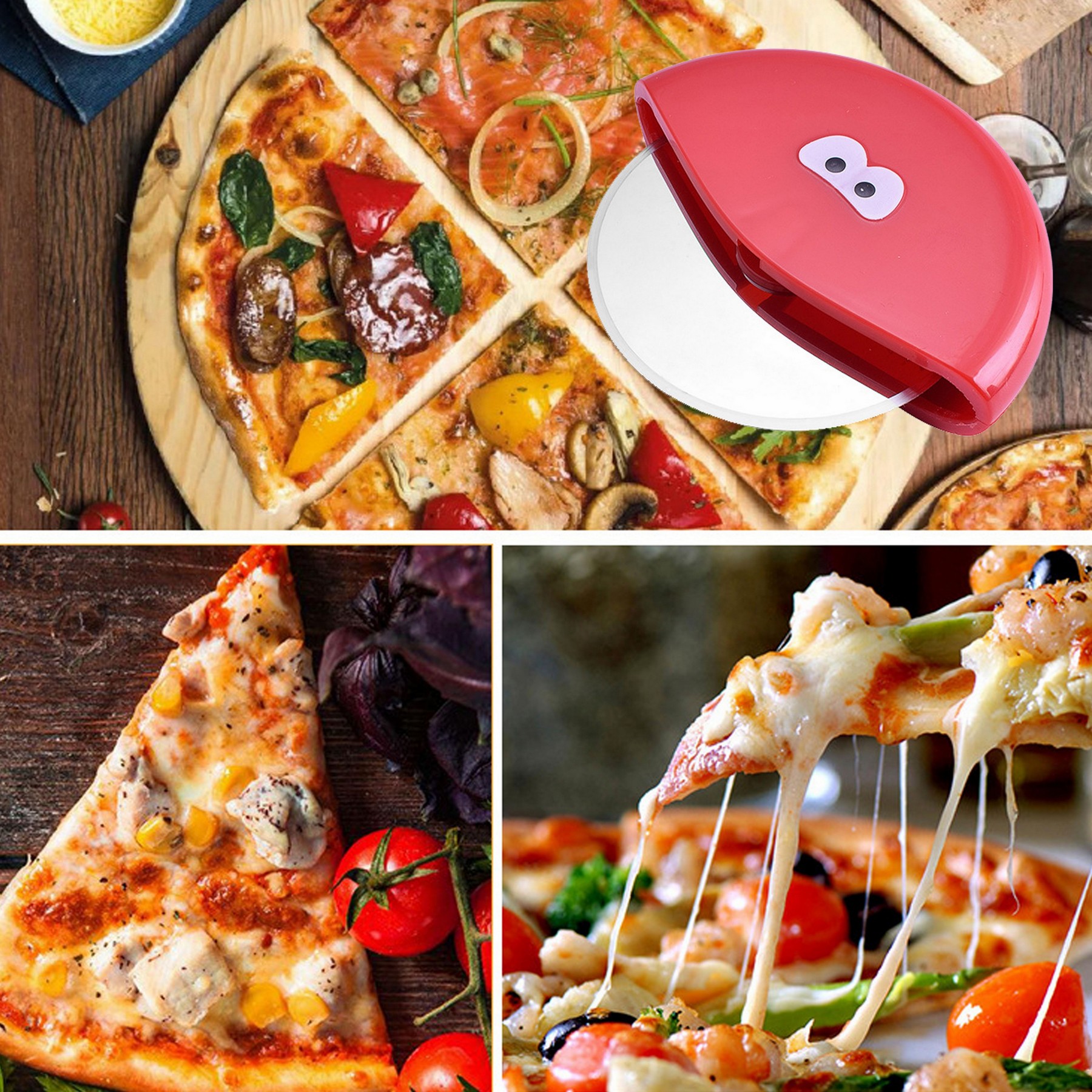 Stainless Steel Roller Pizza Cutter 3