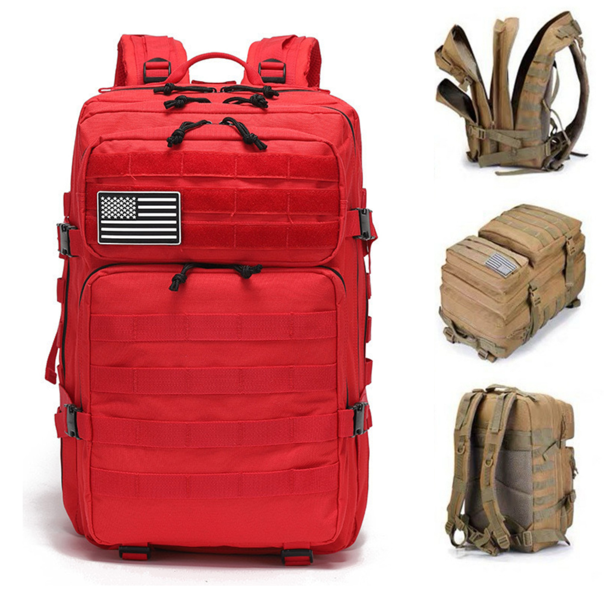 Multi-Compartment Army-Style Rucksack 10