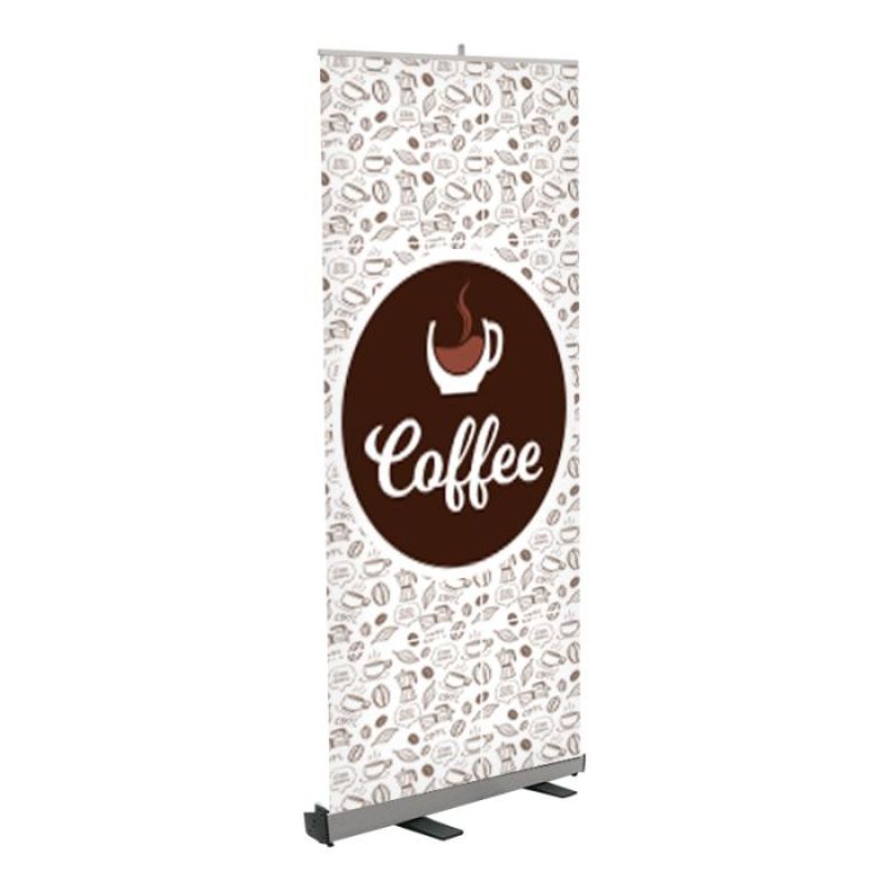 Coffee Pre Printed Roll Fx outdoor display Banner 33" x 80" - Design 1 2