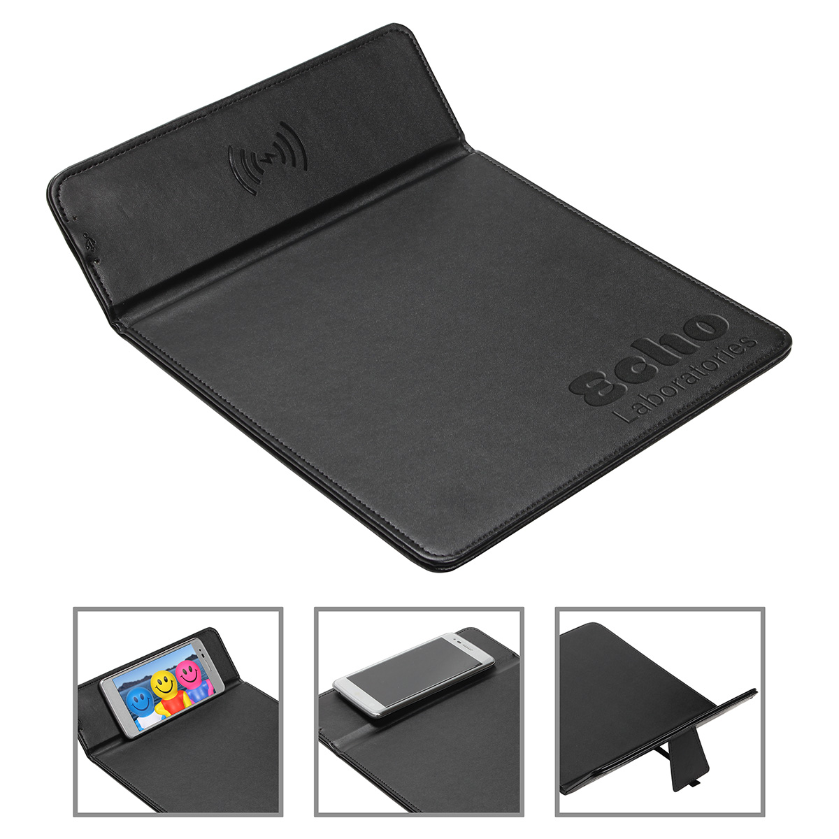 Accord Wireless Charger Mouse Pad with Kickstand 3