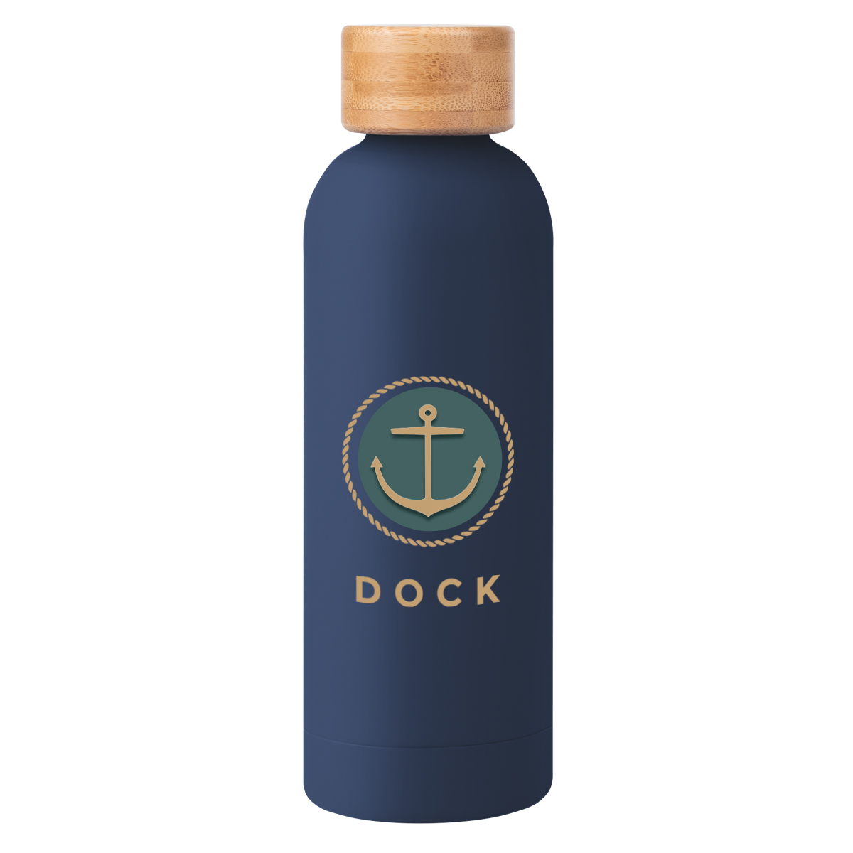 17 Oz. Blair Recycled Stainless Steel Bottle With Bamboo Lid, custom water bottle with logo imprint 3