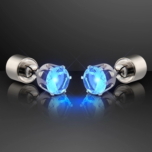 LED Faux Diamond Pierced Earrings 2