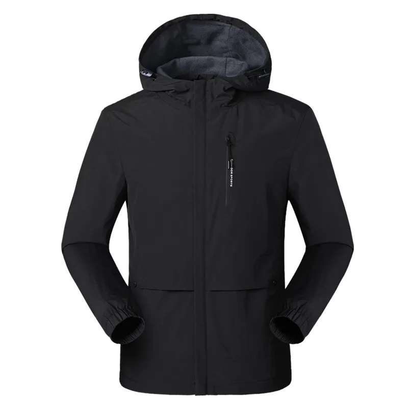 Custom Windproof Winter Coat Outdoor Hooded Rain Jackets 2