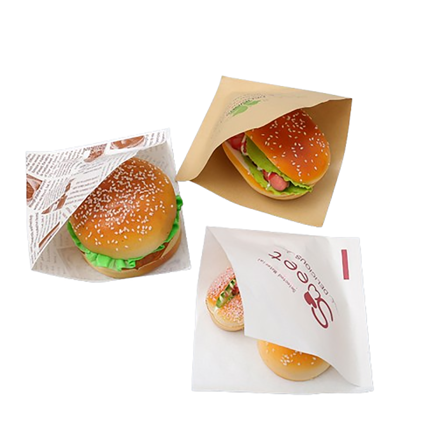 Disposable Oil-Resistant Triangle Paper Bag 6