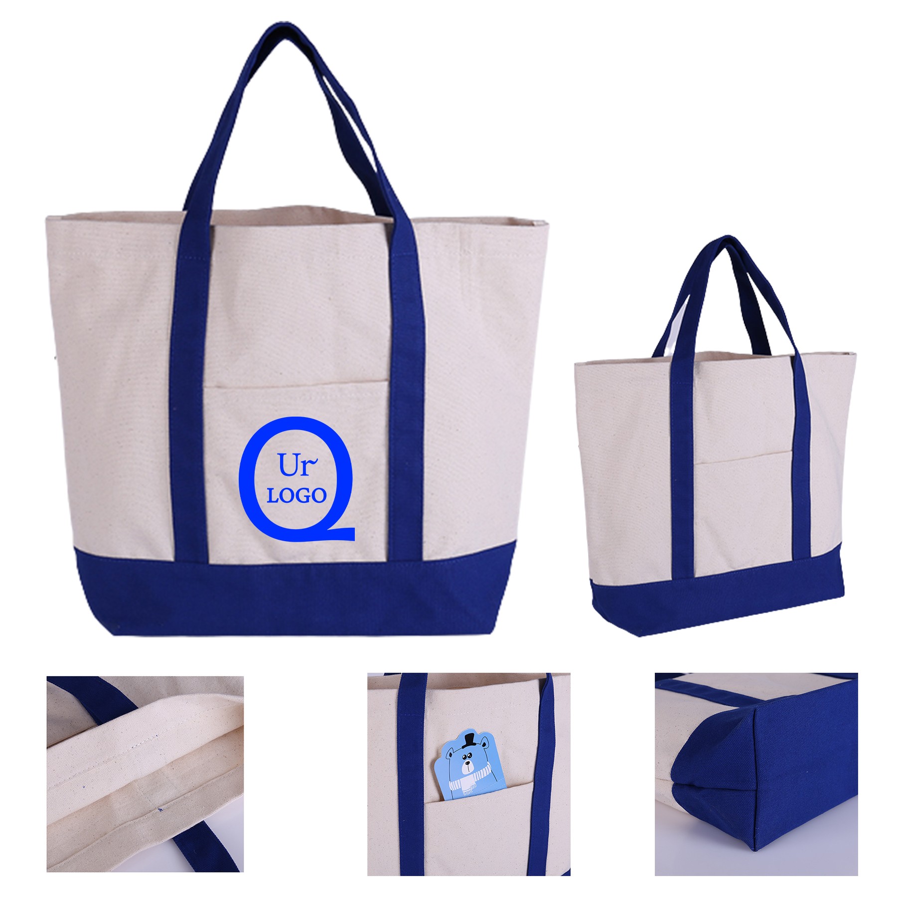 14.96 X17.72 X 4.72 Inch High-Capacity Canvas Tote Boat Bag