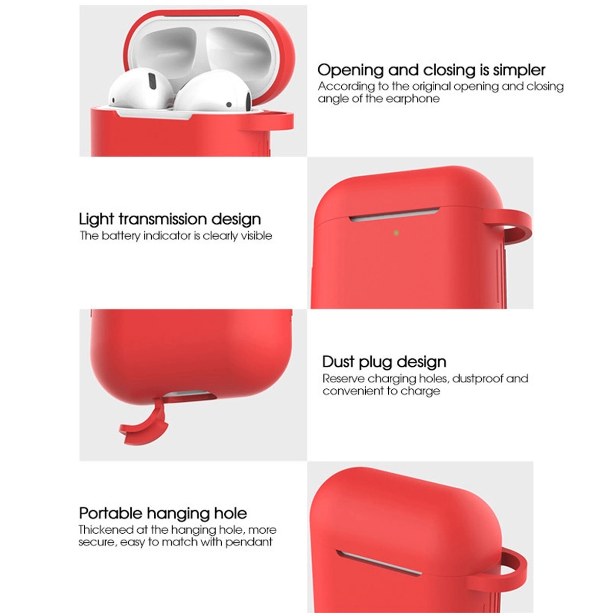 Silicone Wireless Earphone Case Holder/ Pocket 4