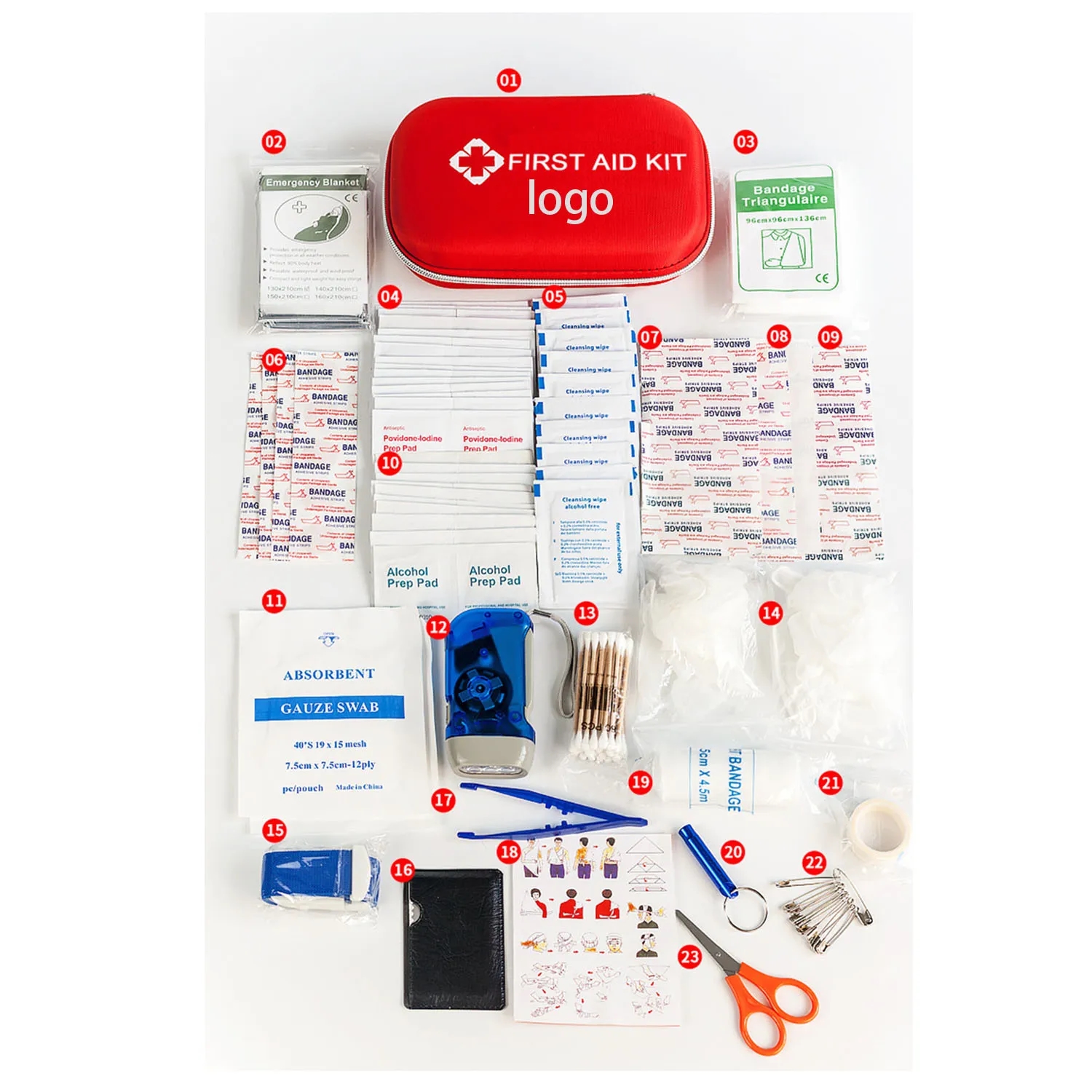 177 Pieces Pocket First Aid Kit 1