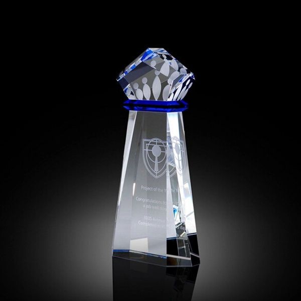 Crown Achievement crystal award 2