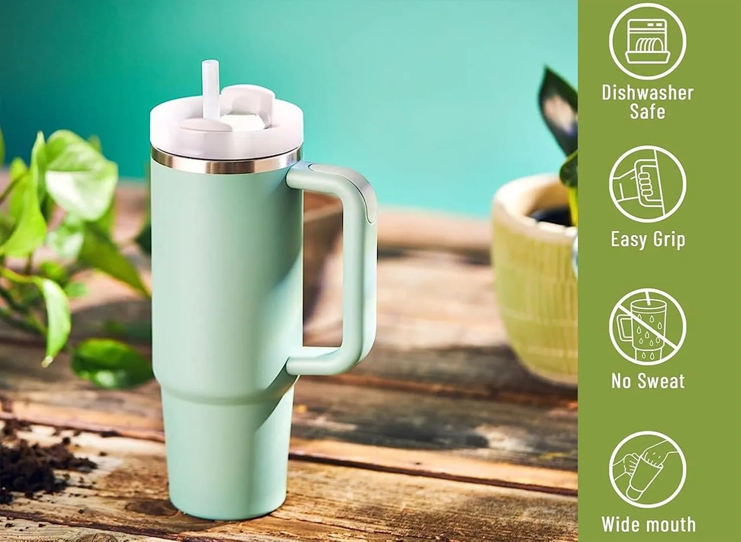 30 oz Cup Stainless Steel Water Bottle With Straw 4