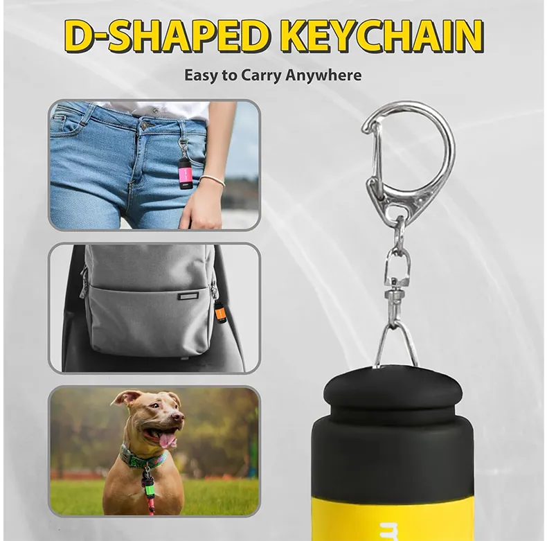 Mini USB Rechargeable Key Chain Flashlights 3