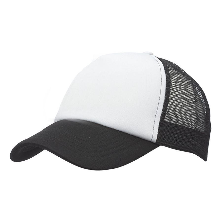 Structured Mesh Baseball Hat with Curved Visor