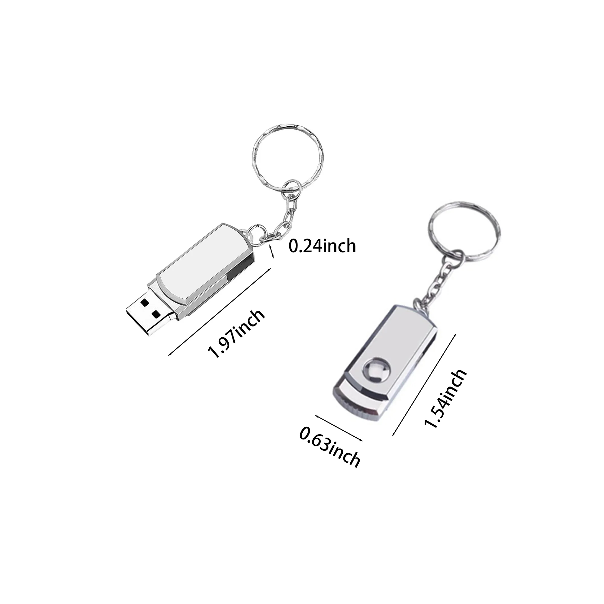 8G USB Flash Drive with Key Chain 3