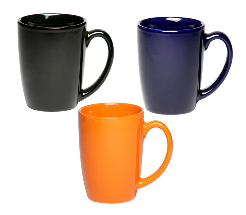 Curved Ceramic Mug, 12 oz. 3