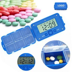 6 Compartment Medicine Pill Case With Alarm Clock Function 15