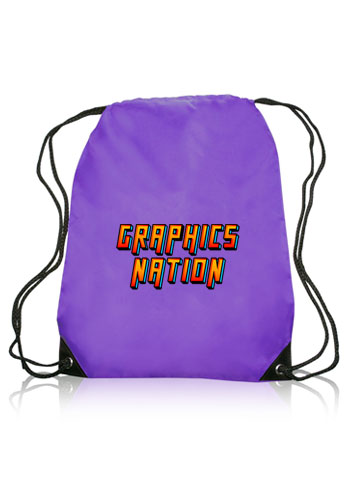 Black Trim Drawstring Bags 33