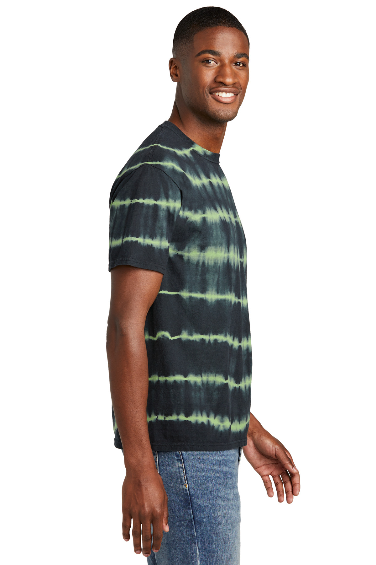 Port & Co Allover Stripe Tie-Dye Tee PC142 19
